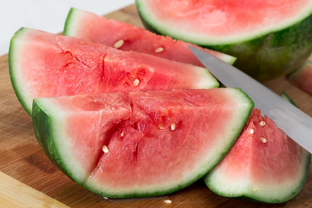 Vandmelon i skiver